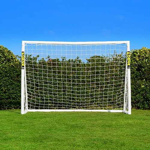 FORZA But de Football/Futsal de 3 m x 2 m | uPVC Durable | Résistant aux Intempéries | Équipement de Jardin | Ballon d’Entraînement, Mur de Tir et Sac en Option