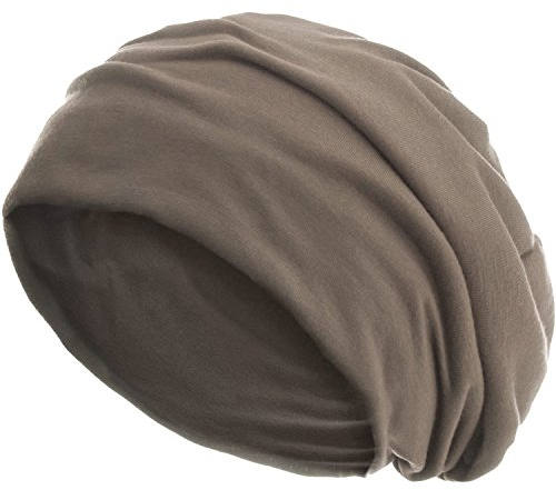 style3 Slouch Beanie aus atmungsaktivem, feinem und leichten Jersey Unisex Mütze Haube Bini Einheitsgröße