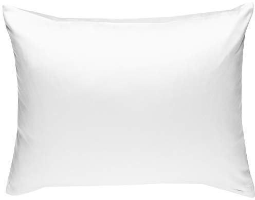 Bettwaesche-mit-Stil Mako-Satin Baumwollsatin Bettwäsche Uni einfarbig zum Kombinieren (Kissenbezug 70 cm x 90 cm, Weiß)