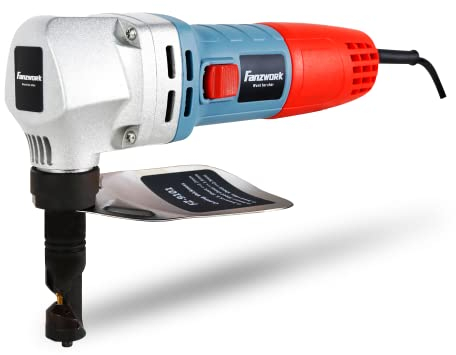 FANZWORK Roditore di Lamiere Roditore di Lamiere Cesoie per Lamiere Roditore di Lamiere 600W (con Valigetta e 2 x Punzoni)