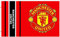 MUFC Riesige Manchester United Fußball-Wappen-Flagge, 152 x 91 cm, 100 % Polyester