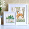 Ommda Bilderrahmen mit Glas Modern Fotorahmen Quadratisch Holz Zertifikat Zum Aufhängen für Wand Home Deko,Weiß,20x20cm