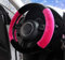 Fuzzy Lenkradbezug für Damen Winter Rosa Schwarz