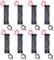 Yosawo 8 Pack 3.7V 18650 Battery Holder Case,1 Slots x 3.7V DIY Battery Storage Box with Red and Black Wire Leads (18650 1S)