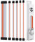 Reaper Cable Sleeved PSU Extension Set - Power Supply Extensions - 24, 8, 6, 4+4 Pin - With Combs - 30cm (White & Orange)