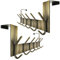 WEBI Over The Door Hooks,Door Hanger,Over The Door Towel Rack Coat Rack for Hanging Towels,Hats,Behind Back of Bathroom,Bronze,2 Packs
