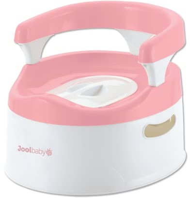 Jool Baby Potty Chair for Toddler Toilet Training - Splash Guard & Back Support (Pink)