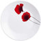 Arcopal by Luminarc Bertille Opal Glass Flower Dinner Set Dinnerware Plates (6X Dessert Bowls)