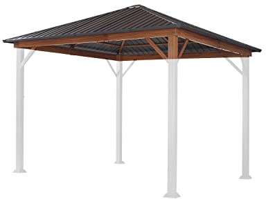 Ersatz-Dachplatten 3x3 m Hardtop Dach Stahldach für Gartenpavillon Forest Superior