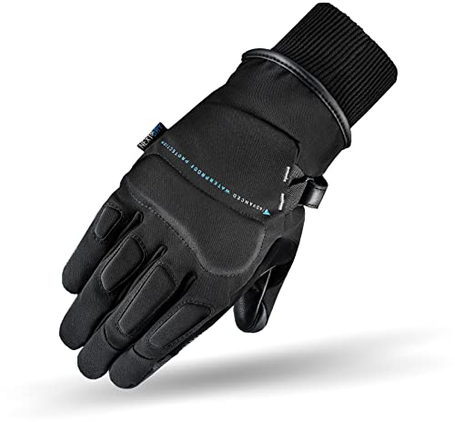 SHIMA OSLO WP LADY Motrocycle Gloves for Women - All Season, Waterproof, Windproof, Touchscreen Biker Riding Gloves with Knuckle Protector, Wrist Impact Absorbers, Visor Wiper (Black, M)