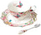 Bone China Coffee Cup and Saucer Set with Spoon, Butterfly Porcelain Tea Cup Ceremic Mugs Coffee Mug Set (A)