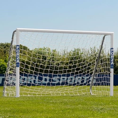 FORZA Alu60 Fußballtore – stabiles Aluminium Fußballtor – Gartentor - in 10 Größen erhältlich | Fussballtor Aluminium | Fußballtor für das Spielfeld | Fußballtor stabil (1,8m x 1,2m)