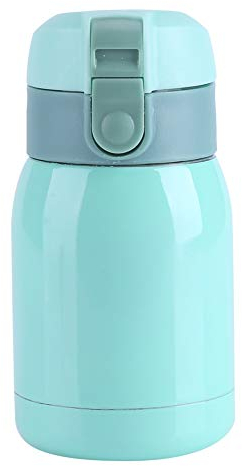Botella de agua aislada de 200 ml, acero inoxidable, a prueba de agua, botella para escuela, deportes, exteriores, gimnasio, 6,5 x 13 cm (180 ml)