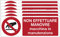 KIT DI 6 ADESIVI UNI - Non effettuare manovre macchina in manutenzione - Pittogramma ISO 7010 Con Stampa Diretta U.V. (IDEALE ANCHE PER ESTERNO) (15X6 CM)
