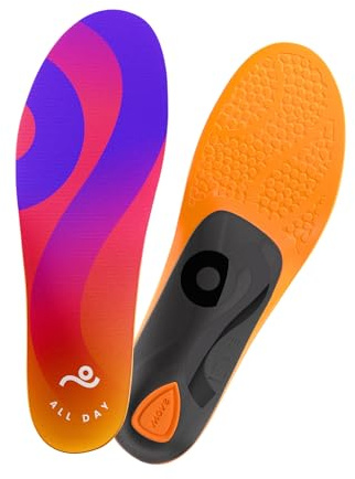 MOVE All Day Comfort Insole - Extra Plush Foam Insole for Stress Reduction on Feet, Knees, Back, Shock Absorbing, Walking, Foot Cushion, Arch Support, and Work Boot (US Men 9-9.5/Women 10.5-11)