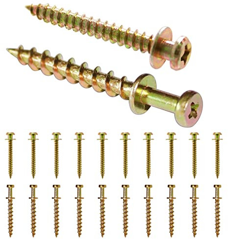 laffeya Double-Headed Bear Claw Picture Hanging Screw, 4 in 1 Screw Hook, Work in Drywall and Wood Studs (Mix Size, 40)