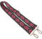CORHAD Electric Guitar Straps Acoustic Banjo Strap Leather Waist Belt Strap Locks for Bass Banjo Shoulder Straps Banjo Belt Decor Red Polyester Musical Instrument Lengthen