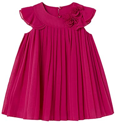 Mayoral Vestitino neonata Plisse Fucsia