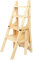 HOUKAI Haushaltshocker Stiefhocker 4 Stufe Klappende Holzstuhl Leiter Stuhl Sitz Sitz Sitzhaus Küchenleiter Hocker Sehr Praktisch/B