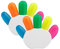 2 Stück mehrfarbiger Textmarker, 5-in-1 kreative Fingerform, Textmarker, Marker Stift für Kinder, Schüler (Rosa, Gelb, Grün, Orange, Blau)