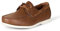 Amazon Essentials Zapato Náutico sin Cordones con Ventilación Hombre, Marrón, 42.5 EU
