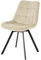 exitodesign Polsterstuhl LAPO - Gepolsterter Stuhl Velvet - Esszimmerstühle - Esstisch Stühle - Stuhl Küche Wohnzimmer - Haltbares Material - Wohnzimmer Möbel - 49 x 62 x 83 cm - Beige