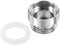 Unifizz G1/2 Male to M22*1.0 Female Thread Faucet Adapter, Chromed Aerator Connector Fitting for Garden Hose Water Filter, Silver