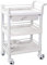 Utility Beauty Trolley mit Schublade und Schmutzeimer, Werkzeugwagen, Weiß, 54 x 3 cm, bewegliche Sackkarren, Aufbewahrung, Küchenwagen, Rollwagen, Sammelwagen