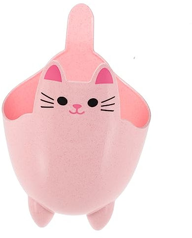 MUSISALY Poubelle En Forme De Chat Poubelle Pour Chat Rose Petit Organisateur De Déchets Poubelle De Bureau Mini Papier De Verre Pour Cages à Oiseaux Poubelle Alimentaire Poubelle Chat Pp