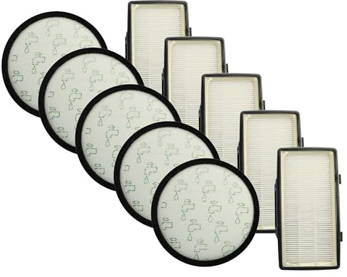 vhbw 5x Vormotor-Filter, 5x Abluft/EPA-Filter kompatibel mit Rowenta Silence Force Compact RO6327EA, RO6365EA Staubsauger