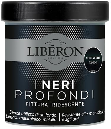 Libéron - Les Noirs Profonds - Peinture Irisée - Noir Vert Mat - 0,5 L