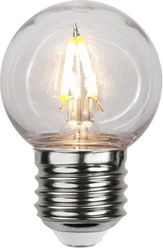 Star Trading LED-Lampe E27 G45 Outdoor Lightning PC Cover Filament, Polycarbonat-Abdeckung, Warmweiß, LED, 6,8 cm