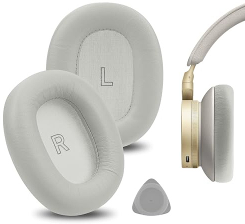 Geekria Elite Ersatz-Ohrpolster aus Schaffell für Bang & Olufsen Beoplay H95 Kopfhörer, Ohrpolster, Reparaturteile, Grau