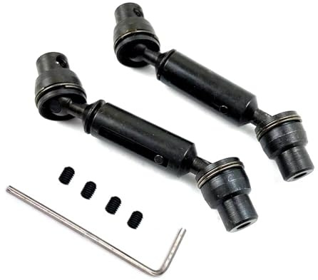 Parti Per Henglong Per WPL Ural B36 B16 C14 C24 B24 Per MN D90 Per MN99S 2 PZ Ural Truck Telecomando Auto Albero Di Trasmissione Anteriore E Posteriore In Metallo(Black)