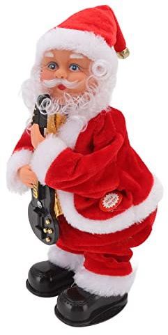 Riuulity Elektrisch, Musikalisch, Tanzend, Weihnachten, Alter Mann, Interessante Hüftschüttelpuppe für Kindertag, Geburtstagsfeier (Gitarre)