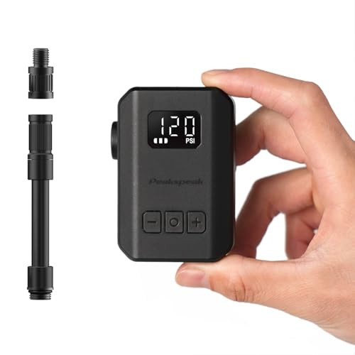 Peakpeak Mini Pompe à vélo électrique AS260PRO, 120PSI Rechargeable