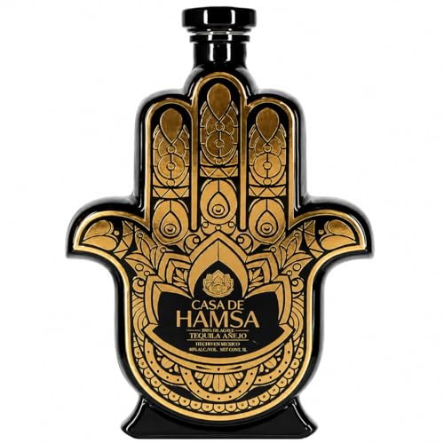 Casa De Hamsa Añejo Tequila | Ultra-Premium 100% Blue Weber Agave | Oak Barrel Aged | 70cl | 38% ABV