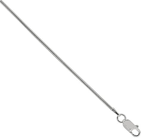 22 Inch Diamond Cut Sterling Silver Snake Chain Necklace