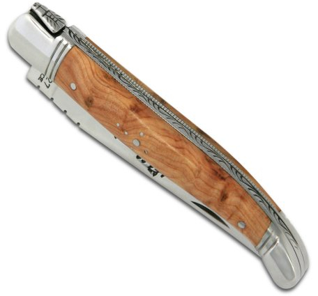 Laguiole Actiforge - Couteau Laguiole Manche en bois de genévrier et mitres en inox