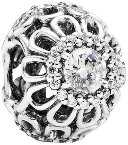 PANDORA Damen-Charm 925 Sterling Silber Zirkonia weiß 791260CZ