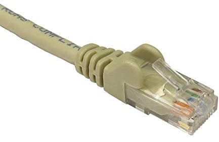 World of Data 6m GREY CAT6 Network Cable - Ethernet - LAN - Patch - Compatible with Internet, Broadband, Router, Hub, Modem-10/100/1000 - Gigabit