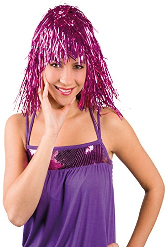 Party Discount SPARPACK! Perücke Lametta Disco, pink 24 STK.