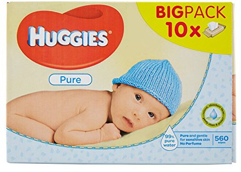 Huggies Pure Baby Wipe, 10 Each