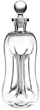 Holmegaard 3-Pillar H26 cm Klukflaske aus mundgeblasenem Glas Handarbeit, klar