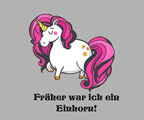Mousepad / Mauspad  Früher war ich ein Einhorn  Mousepad - lustige mousepads - Geschenkartikel - Computerzubehör