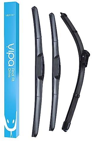 Vipa Car Parts Premium Wiper Blade Set | fits: VAUXHALL INSIGNIA Hatchback (Mar 2017 Onwards) | All-Weather Performance | Durable, Streak-Free Windshield Wipers | Easy Installation