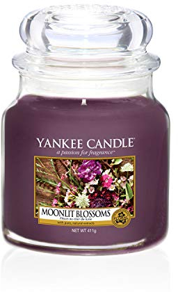 Yankee Candle Medium Jar Scented Candle, Moonlit Blossoms, (1611580E)