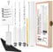 Notimin Alkoholmeter 3 pcs 0-40 Vol%, 40-70 Vol%, 70-100 Vol% Alkoholmessgerät Tester Alkoholgehalt + Glas Meßzylinder für alle Spirituosen/Destillate, Whisky, Brandy, Wodka