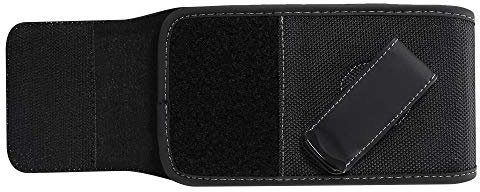 DFV Mobile - Holster Case Cover Nylon with Rotating Belt Clip for LG K430TV K Series K10 TV (LG M2) - Black