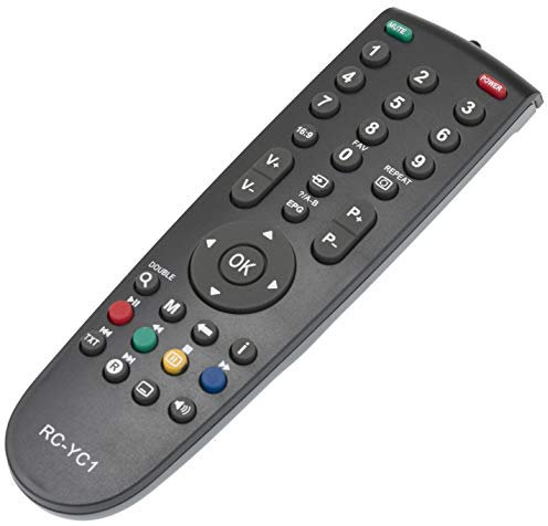 ALLIMITY RC-YC1 Télécommande remplacée pour GRUNDIG RC-23 RC23 YD1187R YD1187R-1 YD1187R-2 22VLC2000T